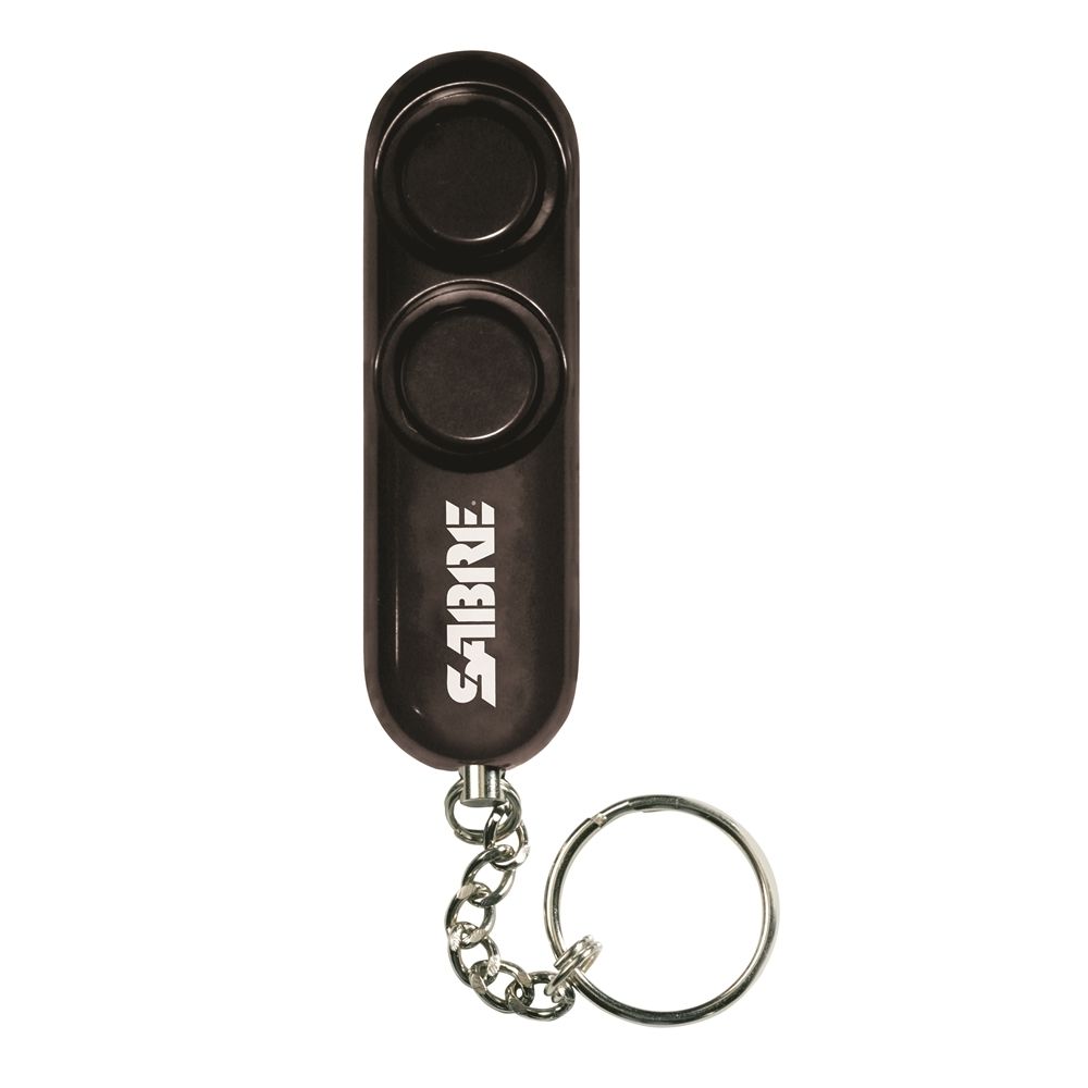 SABRE Personal Alarm Key Ring, 120 dB, Black